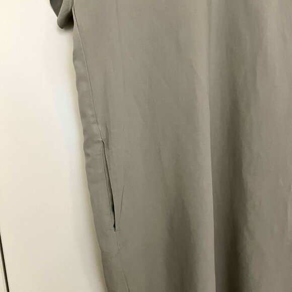 Light Grey Uniqlo Linen Blend Maxi Shift Dress Size S - Picture 3 of 6